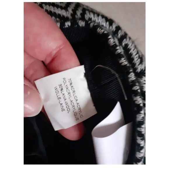 CAP HAT Newsboy S Small Black White NEW - Picture 3 of 4